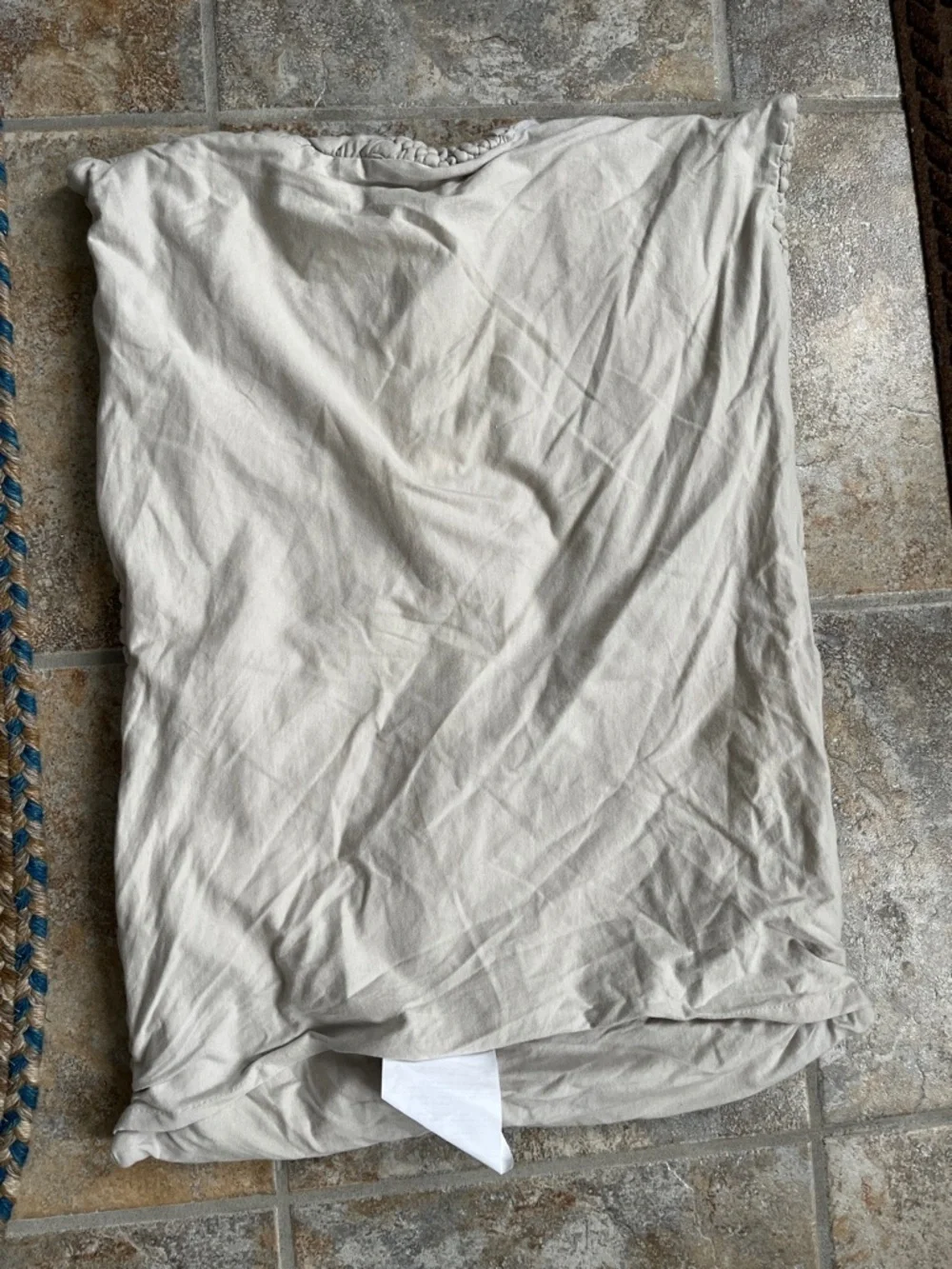 Anthropologie Dahlia Standard Sham in Light Gray NEW